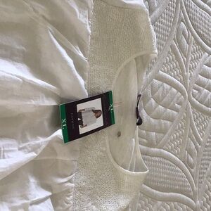 Gloria Vanderbilt white blouse, xl